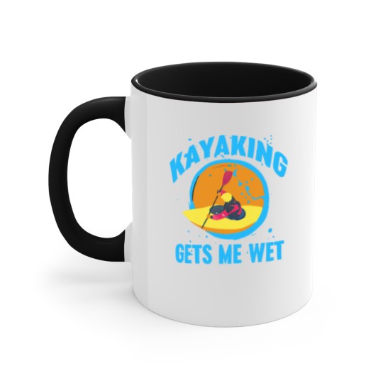 Discover Hubie Halloween Inspired "Kayaking Gets Me Wet" Accent Mugs