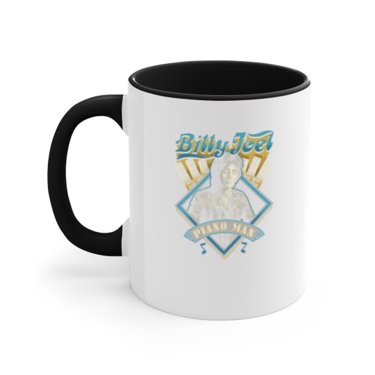 Discover Billy Joel 'Piano Man' (Black) Accent Mugs