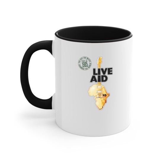Discover Live Aid Concert Music Gig Event Live 1985 Wembley 80s Accent Mugs