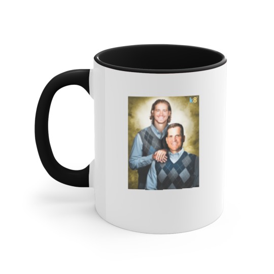 Discover Streetwear - Football Justin Herbert and Jim Harbaugh Accent Mugs