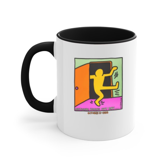 Discover vintage keith haring 1988 Accent Mugs national coming out day