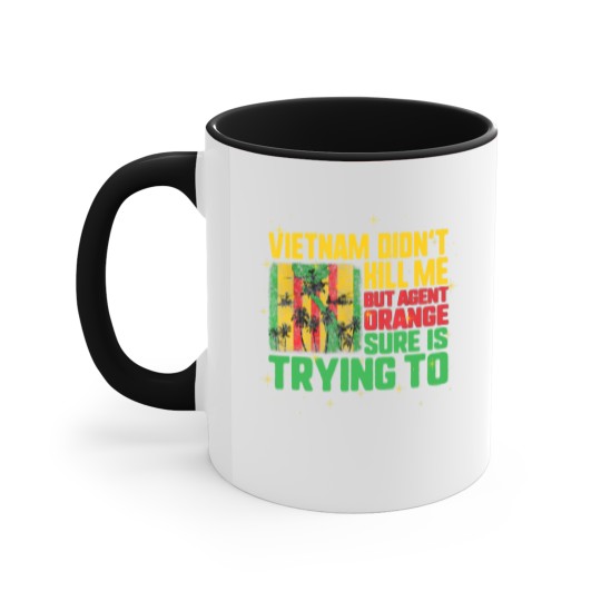 Discover Vietnam Veterans Day Orange Agent Victims Retired Soldiers Accent Mugs