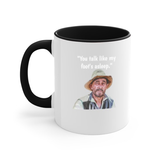 Discover Vintage TV Westerns Festus Gunsmoke "You Talk Like My Foot's Asleep"  Accent Mugs Accent Mugs
