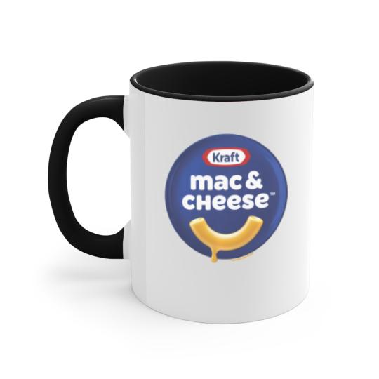 Discover heinz kraft mac cheese macaroni big chest logo Accent Mugs