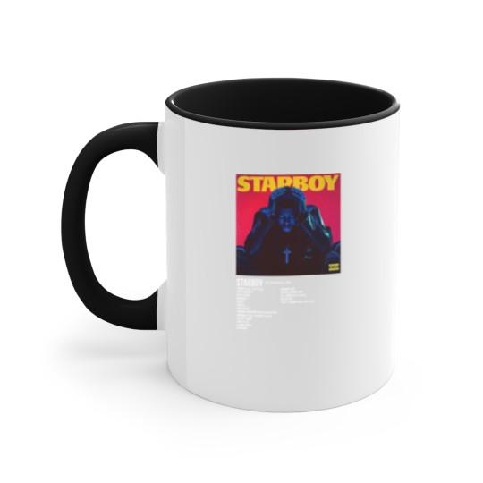 Discover Minimalist Album Music Accent Mugs, Weeknds Starboy Tour Album