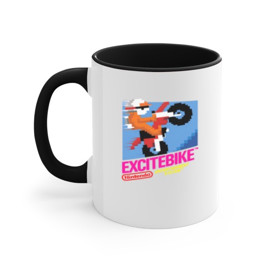 Discover NES Excitebike Transparent Accent Mugs