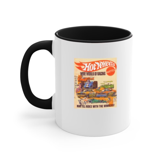 Discover Hot Wheels Vintage Wide World of Racing Accent Mugs