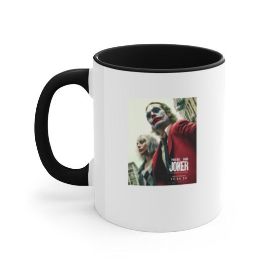 Discover Joker 2 Movie Unisex Accent Mugs , Joaquin Phoenix And Ld ga Accent Mugs