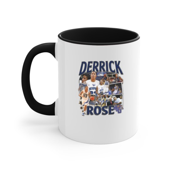 Discover Derrick Rose Accent Mugs - Derrick Rose - Retro American Basketball Accent Mugs