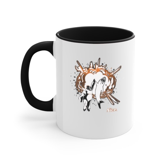 Discover Shark Gorilla Nice High Five Accent Mugs