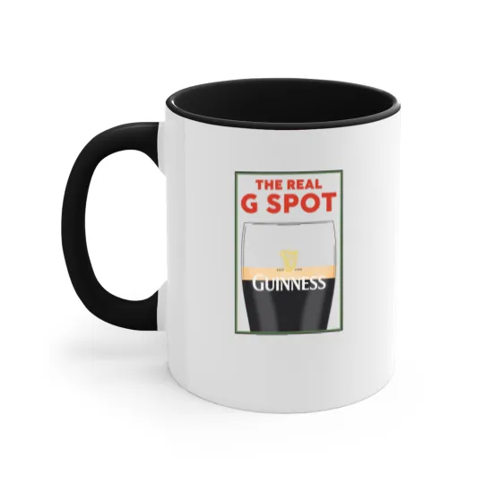 Discover Guinness Vintage Accent Mugs, Split the G, Funny Accent Mugs