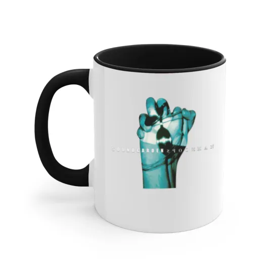 Discover Spoonman Soundgarden Chris Cornell Rock Single Band Black Accent Mugs
