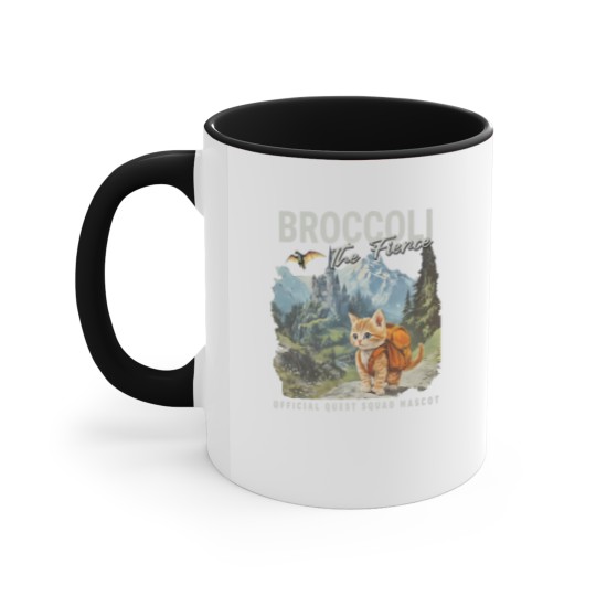 Discover Broccoli the Fierce Accent Mugs, Sworn Protector of the Quest Squad Accent Mugs, Fourth Wing Inspired