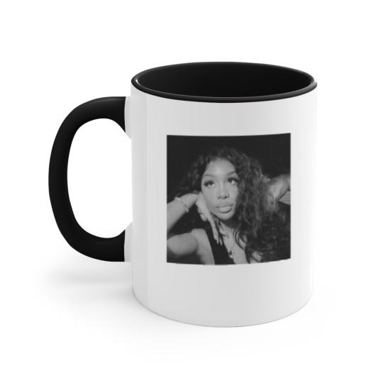 Discover Graphic "S-Z-A" Black n White RnB Printed Accent Mugs