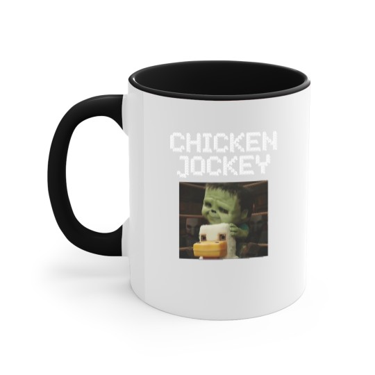 Discover chicken jockey minecraft - Chicken Jockey Minecraft 2025 - Accent Mugs