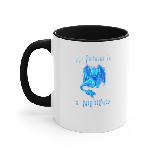 Discover Toothless Accent Mugs, My Patronus Is A Night Fury Accent Mugs, Gift For Fan