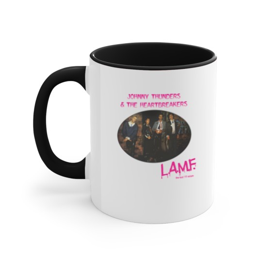 Discover Johnny Thunders L.A.M.F Accent Mugs