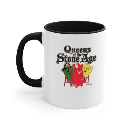 Discover Queens Of The Stone Age Accent Mugs, Queens Of The Stone Age Band Accent Mugs