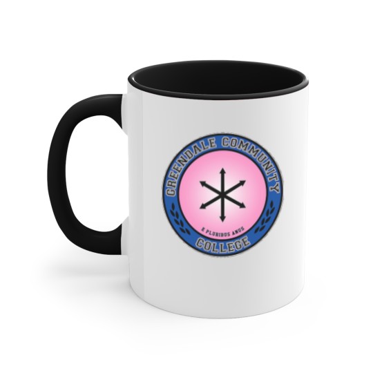 Discover Greendale Community College Accent Mugs