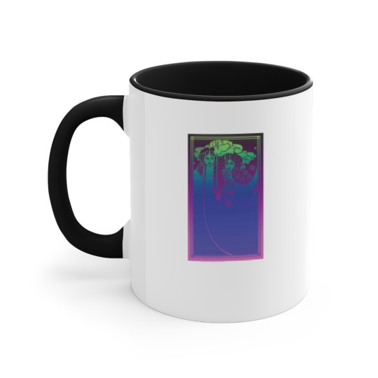 Discover Art Nouveau Ladies (blue on purple) - Art Nouveau - Accent Mugs