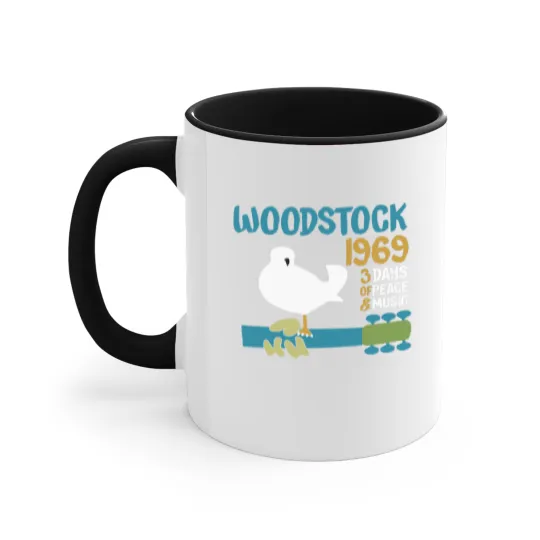 Discover woodstock 50th anniversary 1969 2020,Woodstock Accent Mugs,Woodstock 1969 ,Peace Love Bird - Woodstock - Accent Mugs