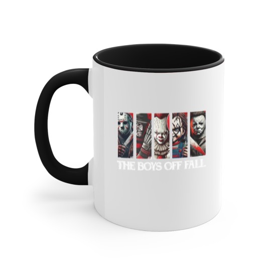 Discover The Boys Of Fall Accent Mugs, Halloween Horror Characters Accent Mugs, Friends Horror Characters Accent Mugs