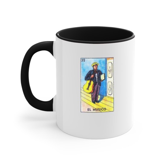 Discover El Musico Mexican Loteria Bingo Card Accent Mugs