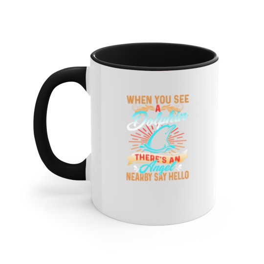 Discover Dolphin Accent Mugs - Dolphin Angel Accent Mugs Accent Mugs