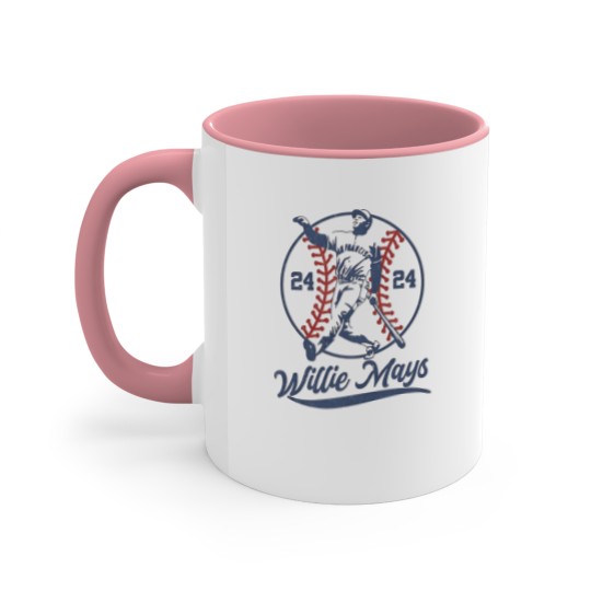 Discover Willie Mays Accent Mugs, Vintage Aesthetic Art Willie Mays Accent Mugs