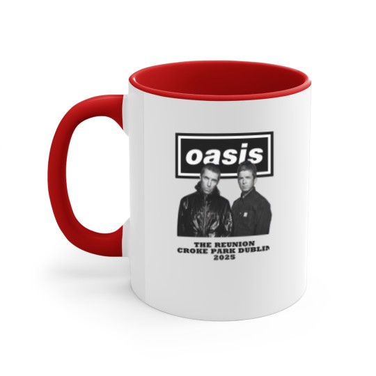 Discover Oasis Croke Park Dublin 2025 The Reunion graphic Accent Mugs
