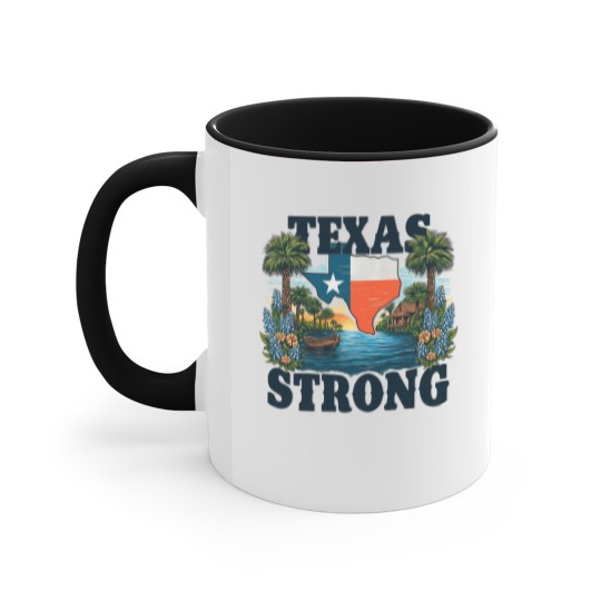 Discover Texas Strong Hill Country 2025 Flood Accent Mugs, Kerr County Pride Accent Mugs