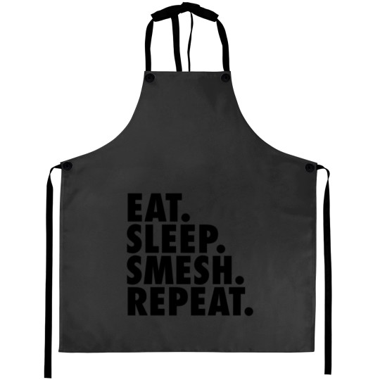 Discover Eat Sleep Smesh Repeat 2 Aprons