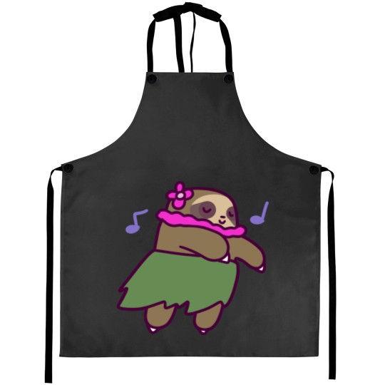 Discover Cute Hula Sloth Aprons