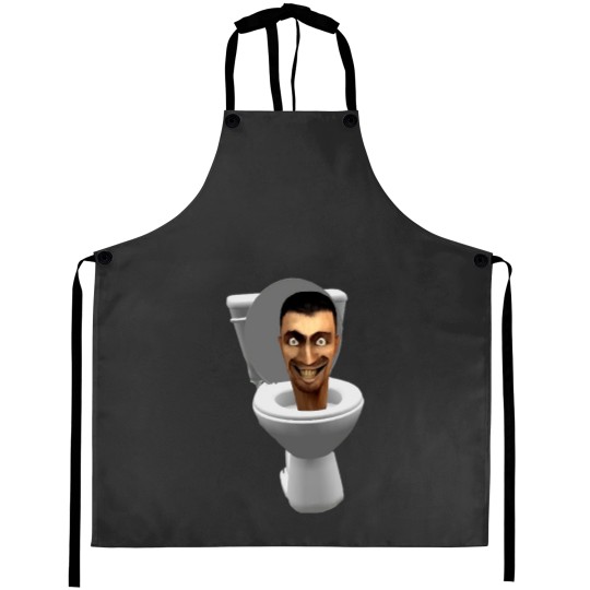 Discover Skibidi Toilet - Humorous Aprons Featuring Skibidi