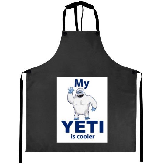 Discover My Yeti is cooler Sticker Aprons
