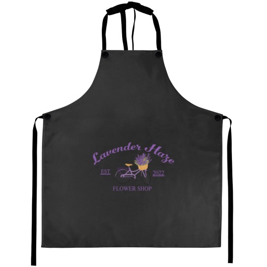 Discover Lavender Haze Embroidered Aprons, Embroidered Crewneck