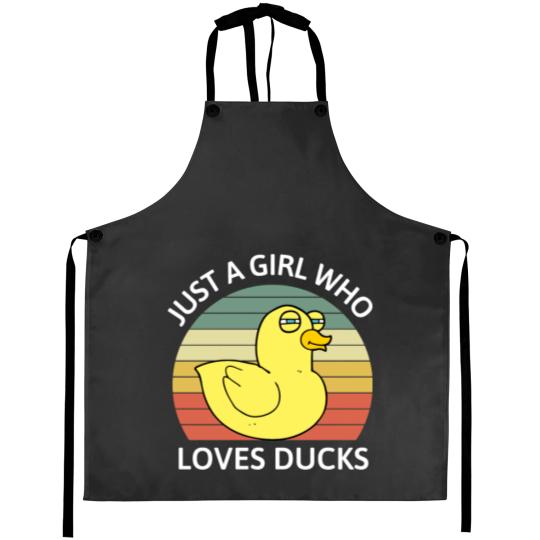 Discover Just AWho Loves Ducks Funny Rubber Duck Aprons