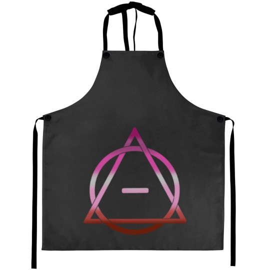 Discover Lesbian flag theta delta Sticker Aprons