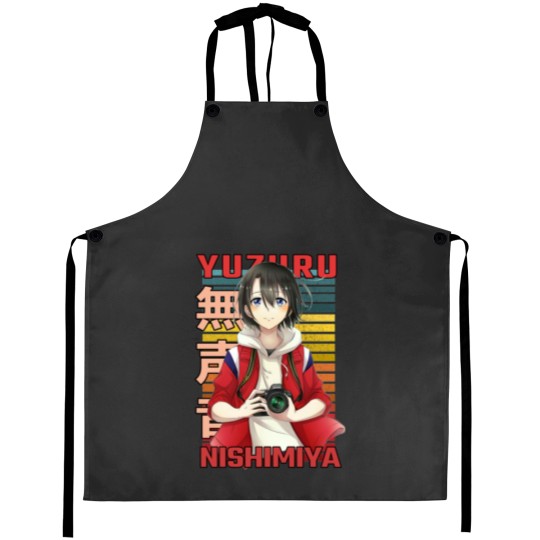 Discover Yuzuru Nishimiya A Silent Yuzuru Nishimiya A Silent Voice Eiga Koe no Katachi Anime Design  C Aprons