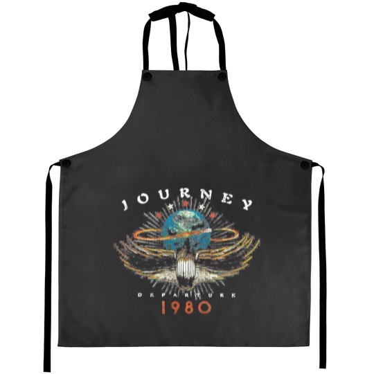 Discover Journey Departure Tour 1980 Men’s Aprons, Aprons For Music Fan