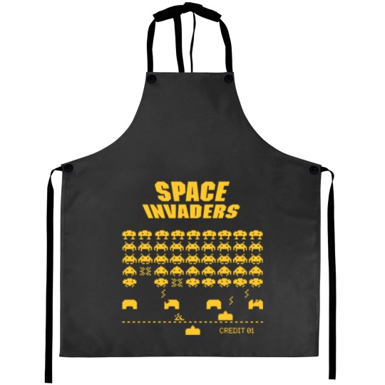 Discover Space Invaders Aprons