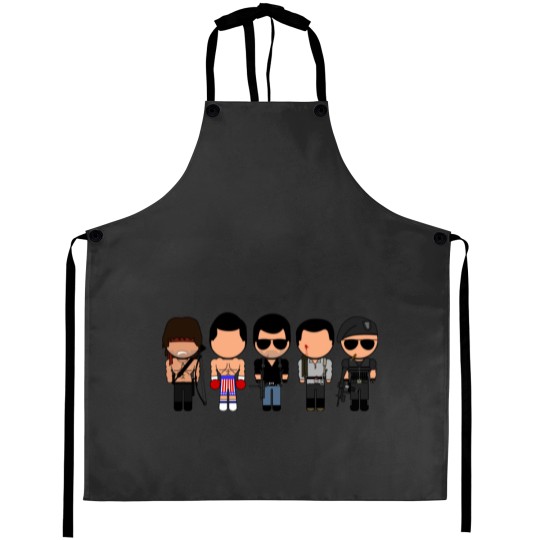 Discover Stallone Through the Ages - Vector-Eds Aprons