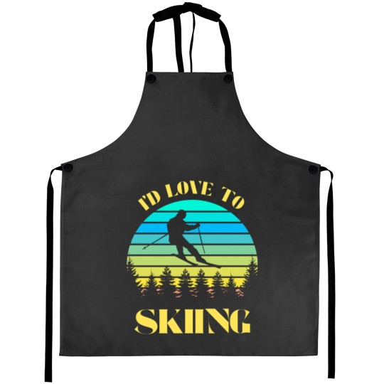 Discover Id rather be mountain skiing Aprons