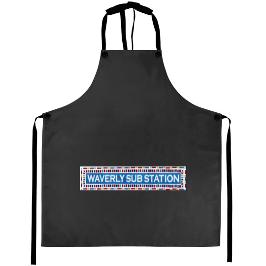 Discover Waverly Sub Station Logo Aprons