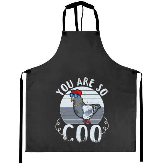 Discover You Are So Coo Pigeons Women Funny Pigeon Birds Love Aprons