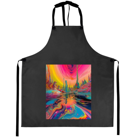 Discover s ParadiseCanvas Print Aprons