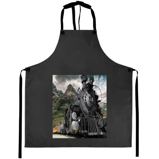 Discover Train Steam Engine Locomotive Aprons
