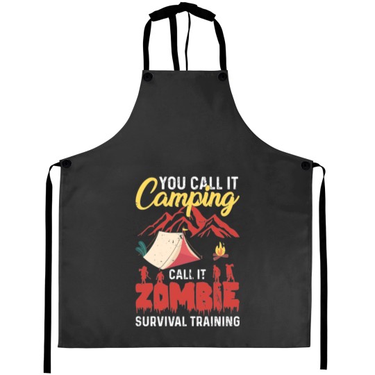 Discover You call it camping Aprons