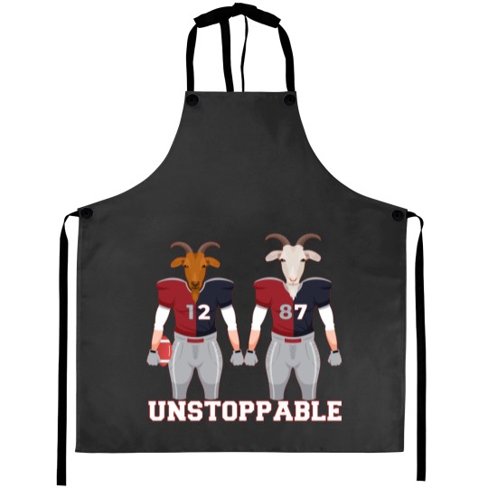 Discover Unstoppable Goats ( Brady _amp_ Gronk ) Aprons