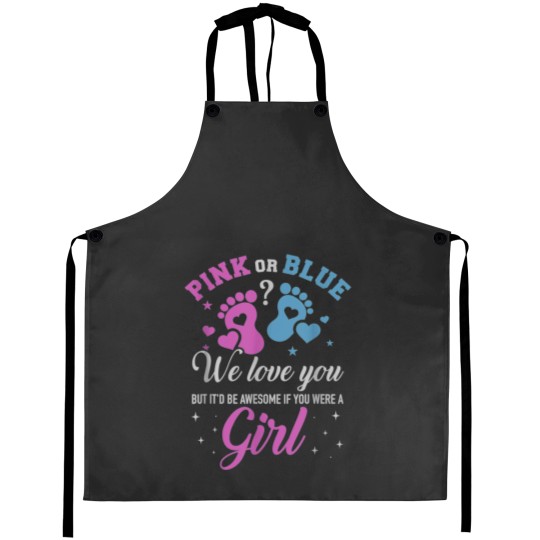 Discover 1 Pink or blue gigi loves you Classic Aprons